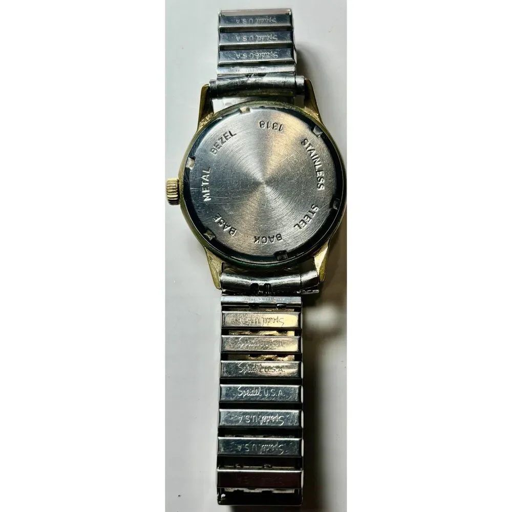 Rare Vintage 1950s Davis Mechanical Men's Watch – 17 Jewels – Ticking!